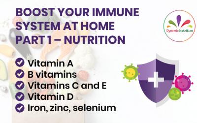 Boost Your Immune System at Home Part 1 – Nutrition