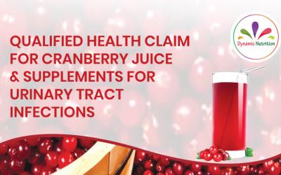 Qualified Health Claim for Cranberry Juice and Supplements for Urinary Tract Infections
