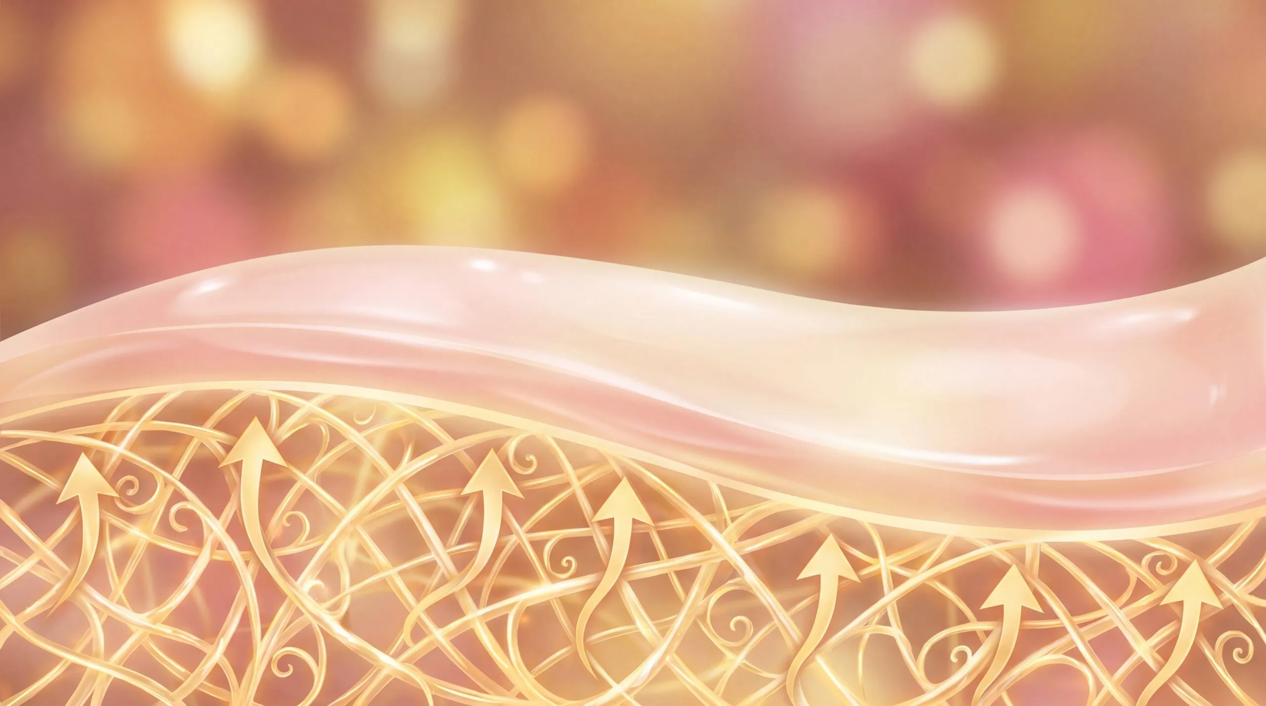 Collagen skin cross section