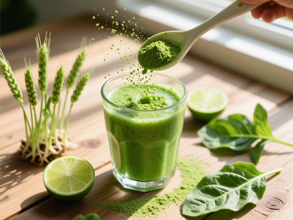 Triple Green ingredients - Ashitaba, Wheatgrass, Barley Grass