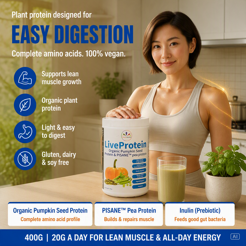 LiveProtein – Organic Pumpkin Seed & Pisane Pea Protein