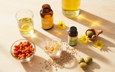 Buckthorn Laut vs Minyak Ikan vs Biji Rami vs Evening Primrose vs Minyak Zaitun